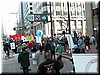 At about 11:05 AM, the marchers get ready.  We decide to stay put at 1st st and watch the marchers go by.