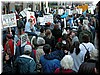 'Murder + Greed = Bush's Creed'; 'No more victimization of innocent lives'
