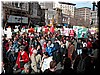 This was the second march of the day, still thousands of people at 2:30 PM.