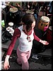 This girl moved gracefully to the rhythm of the instruments.