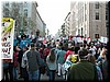 The marchers proceed en route to the Civic Center