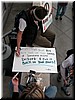 Posters were created on the spot.  This one a little more explicit than many others.
