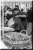Man sets up to sell salad