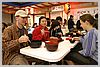 Dinner inside the Mitsuwa market - japanese fast food.