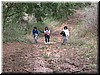 The trail wasn't as muddy as expected, but the steepness did not wash away with the rain.