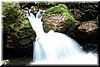 Purisima Creek - a small waterfall (about 3 ft tall)